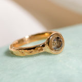 22k Champagne Diamond Ring
