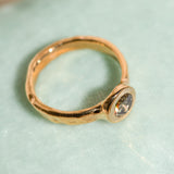 22k Champagne Diamond Ring