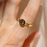 22k Champagne Diamond Ring