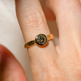 22k Champagne Diamond Ring