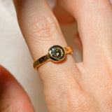 22k Champagne Diamond Ring