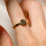 22k Champagne Diamond Ring