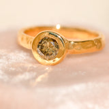 22k Champagne Diamond Ring