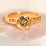 22k Champagne Diamond Ring