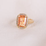 Soleil Sunstone Diamond Ring