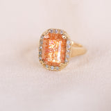 Soleil Sunstone Diamond Ring