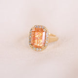 Soleil Sunstone Diamond Ring