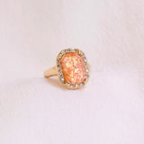 Soleil Sunstone Diamond Ring