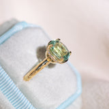 Ethereal Tourmaline Hidden Halo Ring