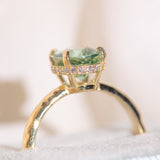 Ethereal Tourmaline Hidden Halo Ring