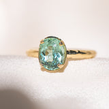 Ethereal Tourmaline Hidden Halo Ring