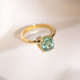 Ethereal Tourmaline Hidden Halo Ring