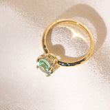 Ethereal Tourmaline Hidden Halo Ring