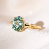 Ethereal Tourmaline Hidden Halo Ring
