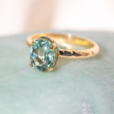 Ethereal Tourmaline Hidden Halo Ring