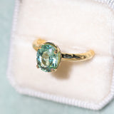 Ethereal Tourmaline Hidden Halo Ring