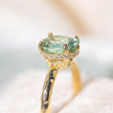 Ethereal Tourmaline Hidden Halo Ring