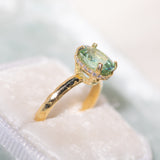 Ethereal Tourmaline Hidden Halo Ring