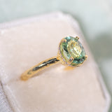 Ethereal Tourmaline Hidden Halo Ring