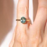 Ethereal Tourmaline Hidden Halo Ring