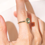 Ethereal Tourmaline Hidden Halo Ring