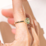 Ethereal Tourmaline Hidden Halo Ring