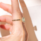 Ethereal Tourmaline Hidden Halo Ring