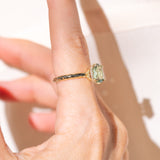 Ethereal Tourmaline Hidden Halo Ring