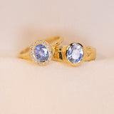 Periwinkle Halo Ring