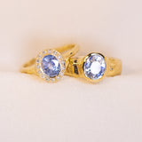 Periwinkle Halo Ring