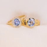 Periwinkle Halo Ring