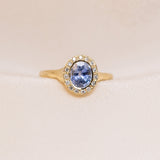 Periwinkle Halo Ring