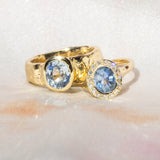 Periwinkle Halo Ring