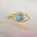 Periwinkle Halo Ring