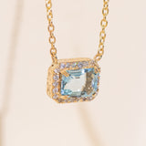 Aquamarine Versailles Pendant