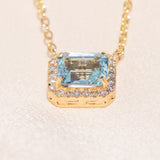 Aquamarine Versailles Pendant
