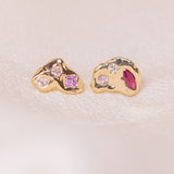 Rouge Vitrail Studs