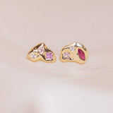 Rouge Vitrail Studs