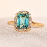 Illuminée Tourmaline Halo Ring