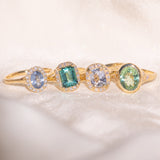 Lilac Sapphire Halo Ring