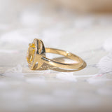 Le Beurre Sapphire Halo Ring