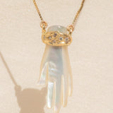 Healing Hand Pearl Pendant