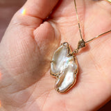 In Flight Pearl Guardian Angel Pendant