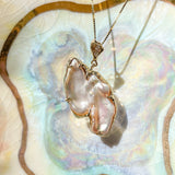 In Flight Pearl Guardian Angel Pendant