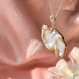 In Flight Pearl Guardian Angel Pendant