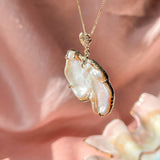 In Flight Pearl Guardian Angel Pendant
