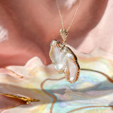 In Flight Pearl Guardian Angel Pendant