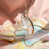 In Flight Pearl Guardian Angel Pendant