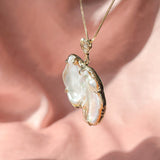 In Flight Pearl Guardian Angel Pendant