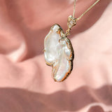 In Flight Pearl Guardian Angel Pendant